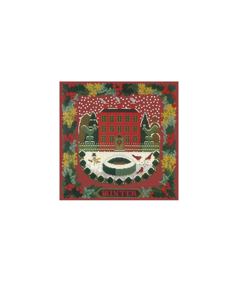 Elizabeth Bradley, Seasonal Samplers, WINTER SAMPLER - 16x16 pollici Elizabeth Bradley - 5