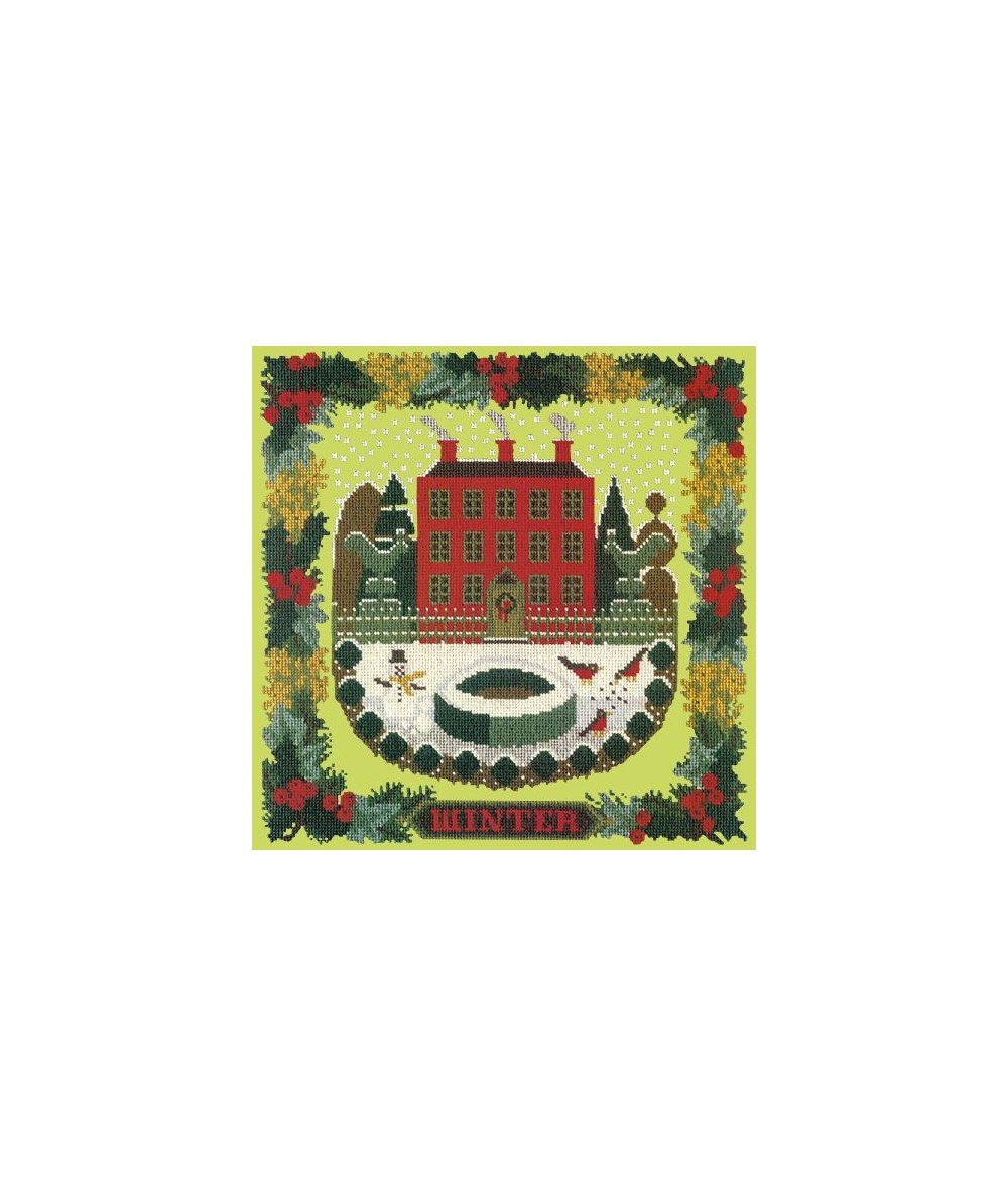 Elizabeth Bradley, Seasonal Samplers, WINTER SAMPLER - 16x16 pollici Elizabeth Bradley - 8