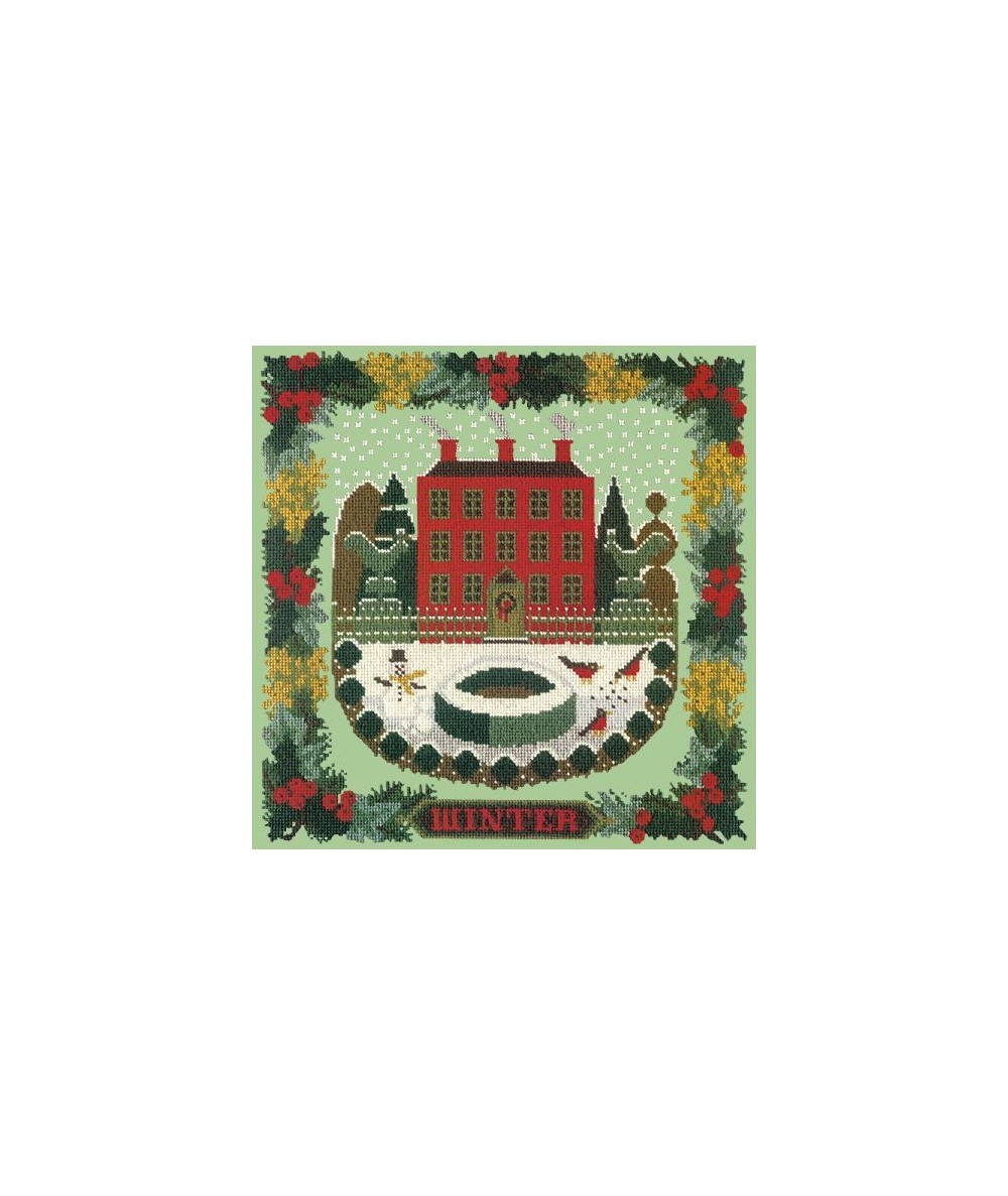 Elizabeth Bradley, Seasonal Samplers, WINTER SAMPLER - 16x16 pollici Elizabeth Bradley - 9