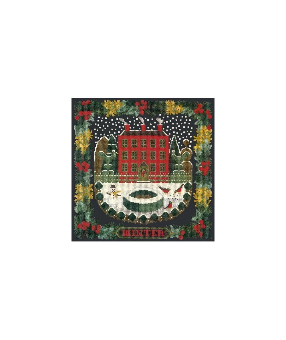 Elizabeth Bradley, Seasonal Samplers, WINTER SAMPLER - 16x16 pollici Elizabeth Bradley - 18