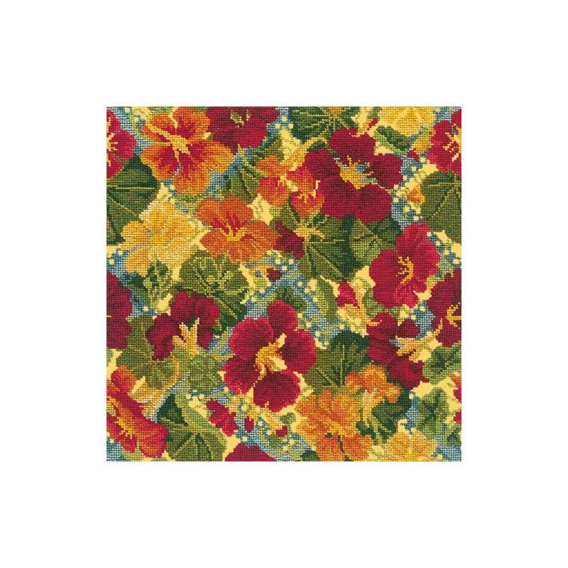 Elizabeth Bradley, Trellis Series, NASTURTIUM TRELLIS - 16x16 pollici Elizabeth Bradley - 11