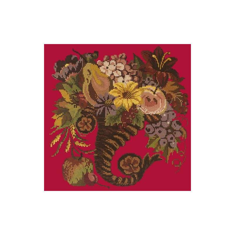 Elizabeth Bradley, Victorian Flowers, AUTUMN CORNUCOPIA - 16x16 pollici Elizabeth Bradley - 5