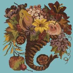 Elizabeth Bradley, Victorian Flowers, AUTUMN CORNUCOPIA - 16x16 pollici Elizabeth Bradley - 16