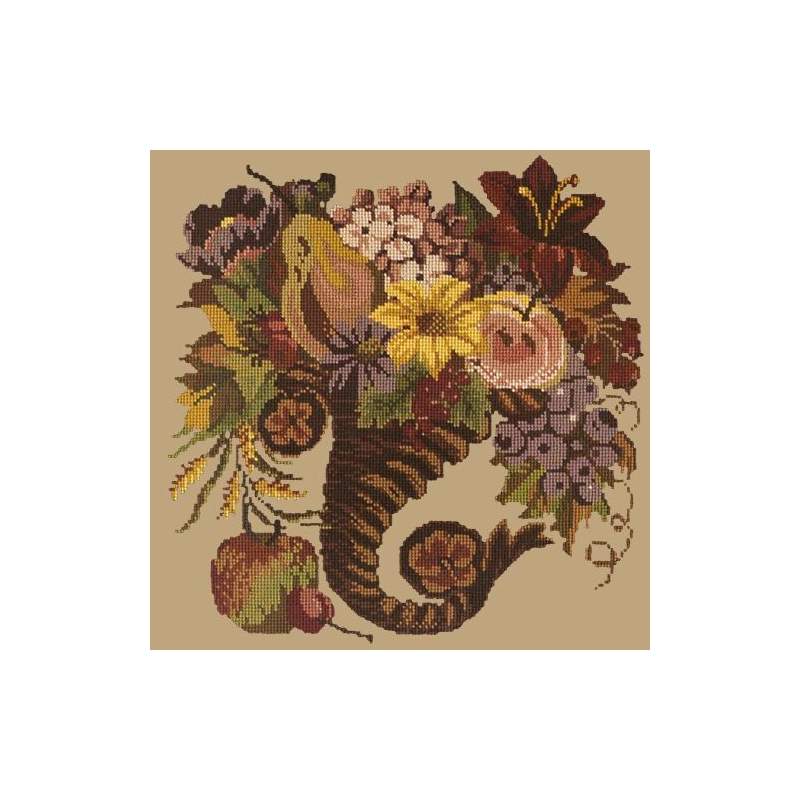 Elizabeth Bradley, Victorian Flowers, AUTUMN CORNUCOPIA - 16x16 pollici Elizabeth Bradley - 18