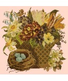 Elizabeth Bradley, Victorian Flowers, SPRING BASKET - 16x16 pollici Elizabeth Bradley - 3