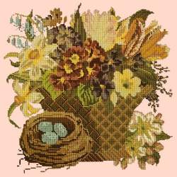 Elizabeth Bradley, Victorian Flowers, SPRING BASKET - 16x16 pollici Elizabeth Bradley - 3