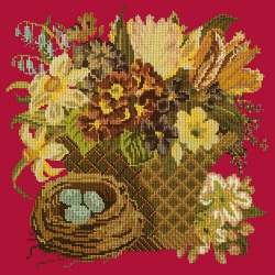 Elizabeth Bradley, Victorian Flowers, SPRING BASKET - 16x16 pollici Elizabeth Bradley - 4