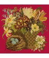 Elizabeth Bradley, Victorian Flowers, SPRING BASKET - 16x16 pollici Elizabeth Bradley - 4