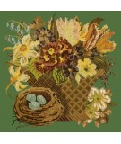 Elizabeth Bradley, Victorian Flowers, SPRING BASKET - 16x16 pollici Elizabeth Bradley - 6