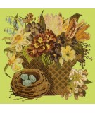 Elizabeth Bradley, Victorian Flowers, SPRING BASKET - 16x16 pollici Elizabeth Bradley - 8