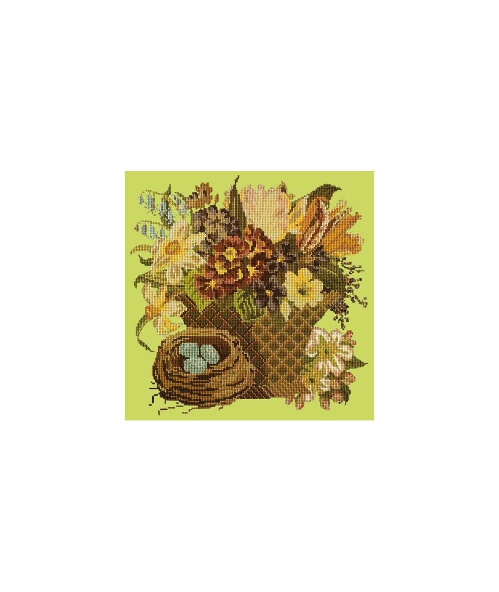 Elizabeth Bradley, Victorian Flowers, SPRING BASKET - 16x16 pollici Elizabeth Bradley - 8