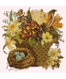 Elizabeth Bradley, Victorian Flowers, SPRING BASKET - 16x16 pollici Elizabeth Bradley - 12
