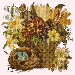 Elizabeth Bradley, Victorian Flowers, SPRING BASKET - 16x16 pollici Elizabeth Bradley - 12