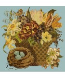 Elizabeth Bradley, Victorian Flowers, SPRING BASKET - 16x16 pollici Elizabeth Bradley - 14