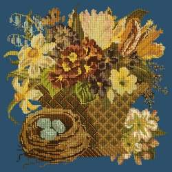 Elizabeth Bradley, Victorian Flowers, SPRING BASKET - 16x16 pollici Elizabeth Bradley - 16