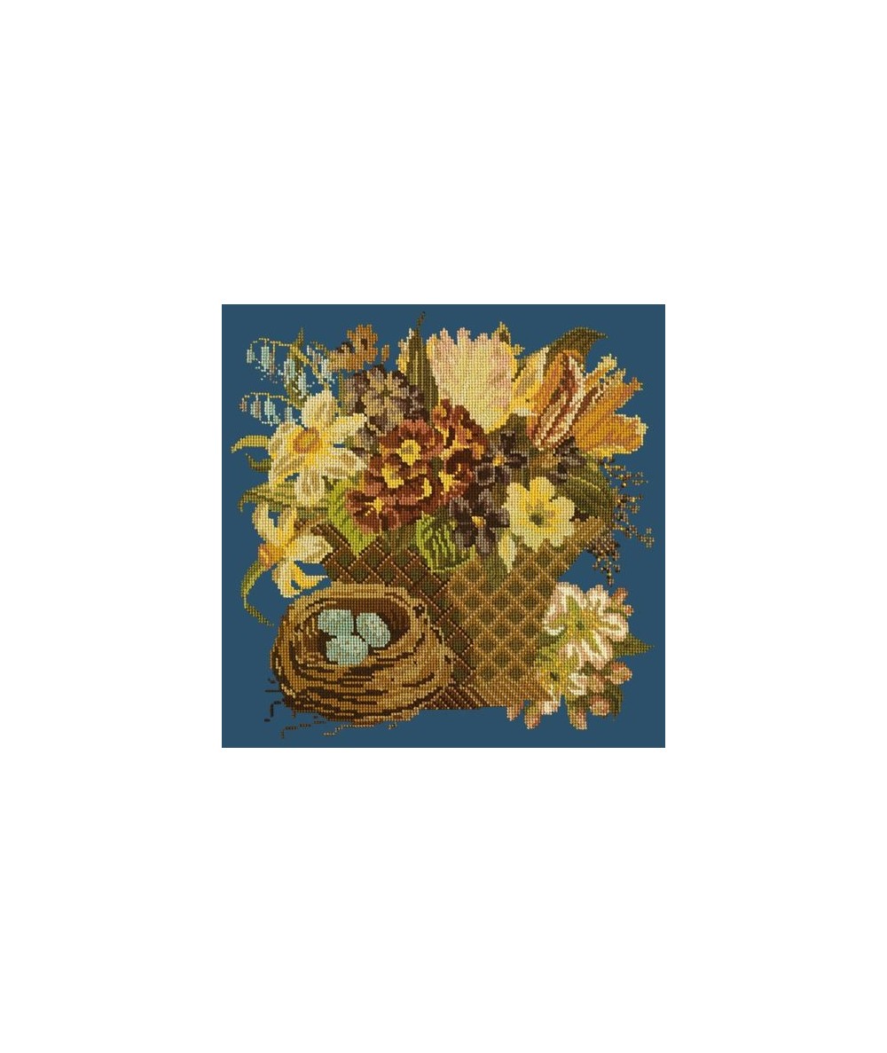 Elizabeth Bradley, Victorian Flowers, SPRING BASKET - 16x16 pollici Elizabeth Bradley - 16