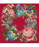 Elizabeth Bradley, Victorian Flowers, SUMMER WREATH - 16x16 pollici Elizabeth Bradley - 4