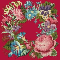 Elizabeth Bradley, Victorian Flowers, SUMMER WREATH - 16x16 pollici Elizabeth Bradley - 4