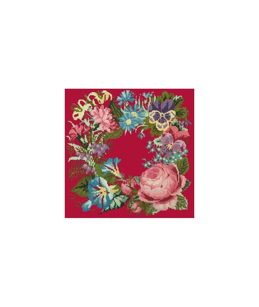 Elizabeth Bradley, Victorian Flowers, SUMMER WREATH - 16x16 pollici Elizabeth Bradley - 4