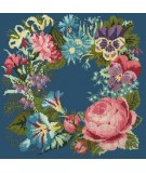 Elizabeth Bradley, Victorian Flowers, SUMMER WREATH - 16x16 pollici Elizabeth Bradley - 16