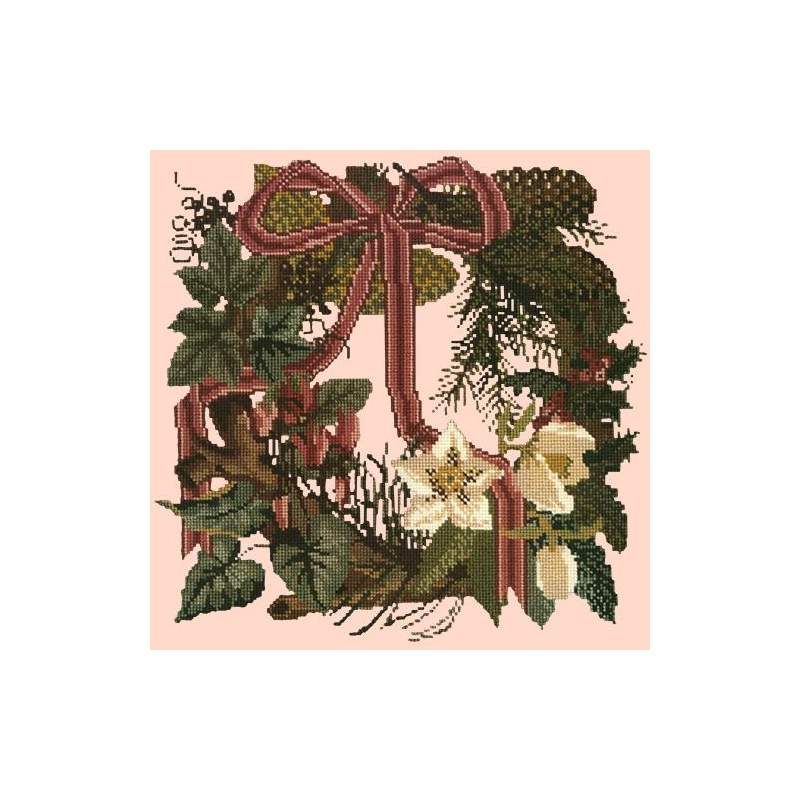 Elizabeth Bradley, Victorian Flowers, WINTER WREATH - 16x16 pollici Elizabeth Bradley - 3