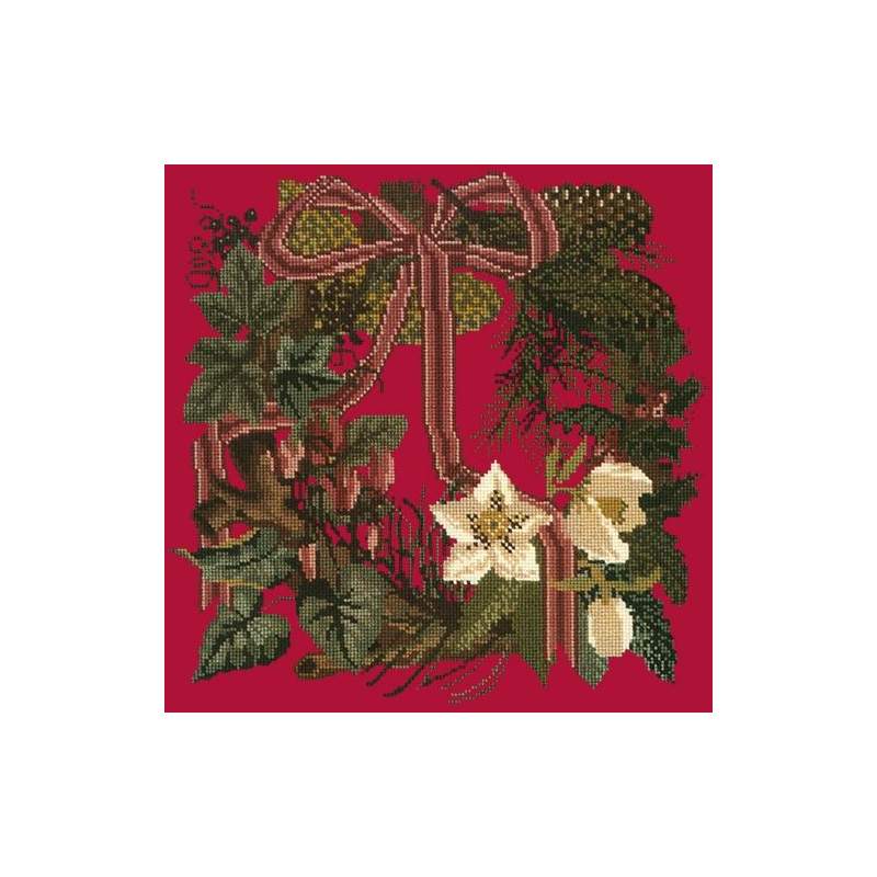 Elizabeth Bradley, Victorian Flowers, WINTER WREATH - 16x16 pollici Elizabeth Bradley - 4