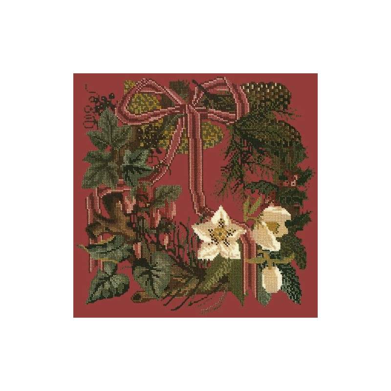 Elizabeth Bradley, Victorian Flowers, WINTER WREATH - 16x16 pollici Elizabeth Bradley - 5