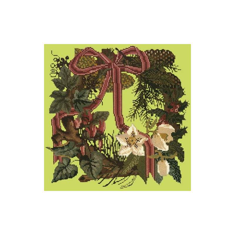 Elizabeth Bradley, Victorian Flowers, WINTER WREATH - 16x16 pollici Elizabeth Bradley - 8