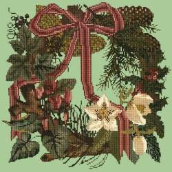 Elizabeth Bradley, Victorian Flowers, WINTER WREATH - 16x16 pollici Elizabeth Bradley - 9