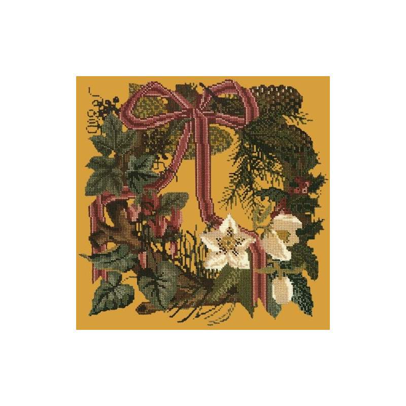 Elizabeth Bradley, Victorian Flowers, WINTER WREATH - 16x16 pollici Elizabeth Bradley - 13