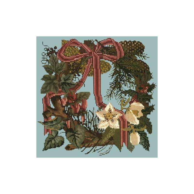 Elizabeth Bradley, Victorian Flowers, WINTER WREATH - 16x16 pollici Elizabeth Bradley - 14