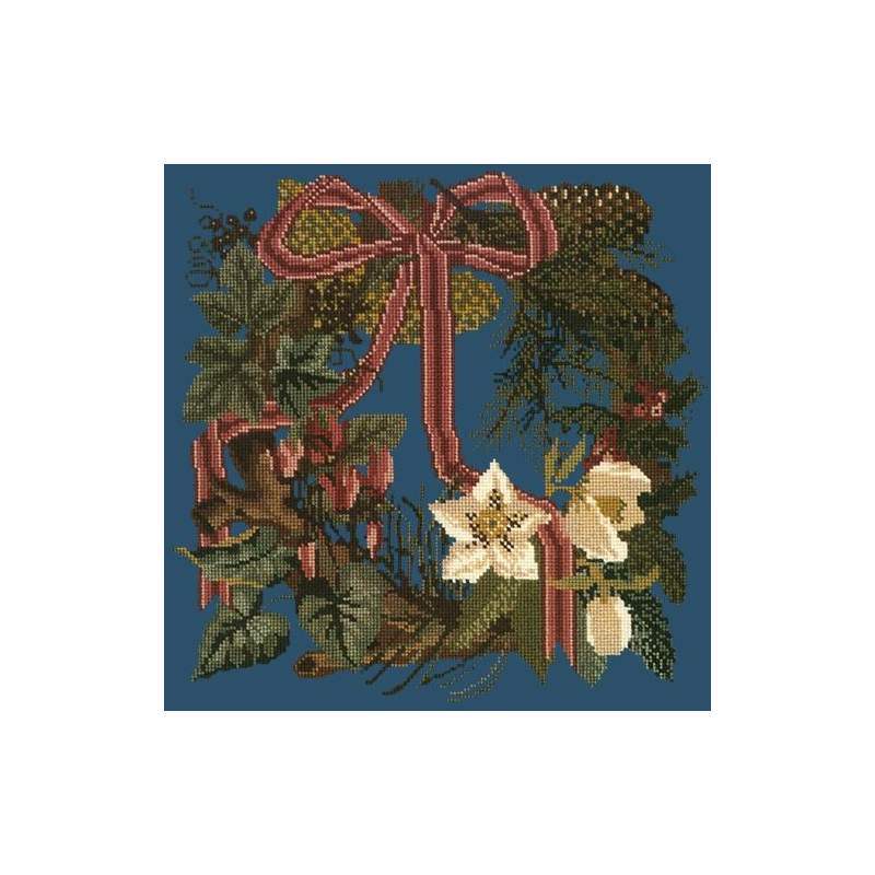Elizabeth Bradley, Victorian Flowers, WINTER WREATH - 16x16 pollici Elizabeth Bradley - 16