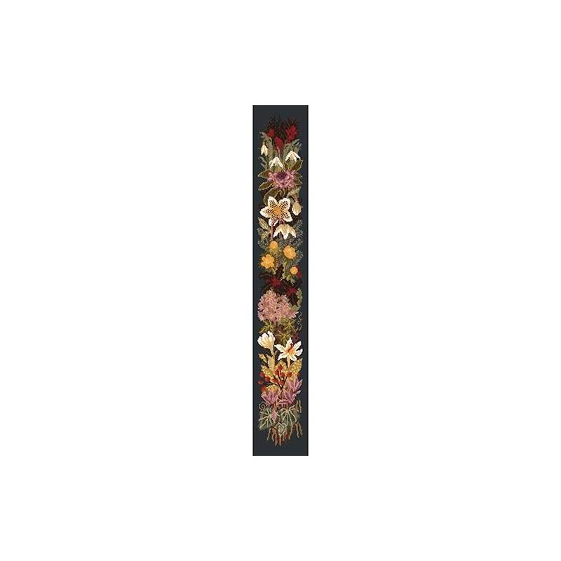 Elizabeth Bradley, Bell Pulls, MIDWINTER BELL PULL - 46x6 pollici Elizabeth Bradley - 18