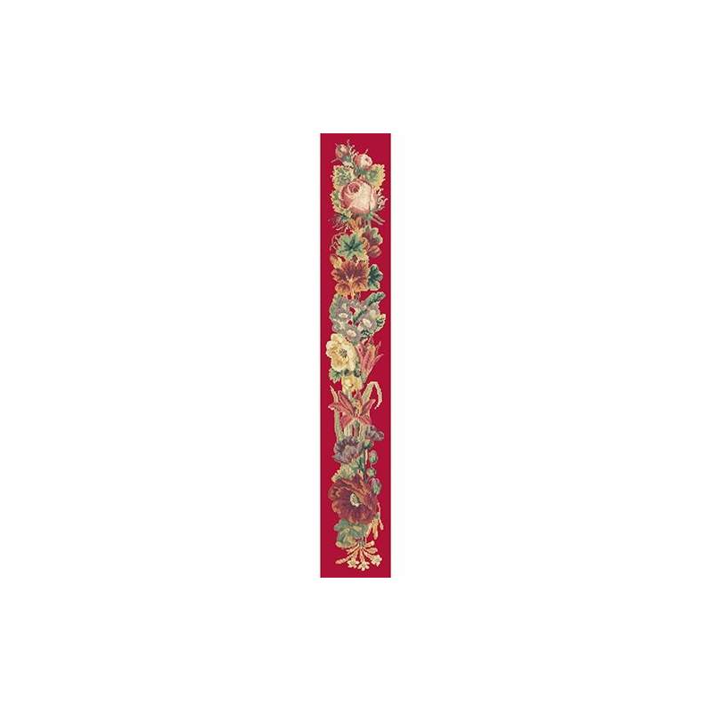 Elizabeth Bradley, Bell Pulls, VICTORIAN FLOWER BELL PULL - 46x6 pollici Elizabeth Bradley - 4