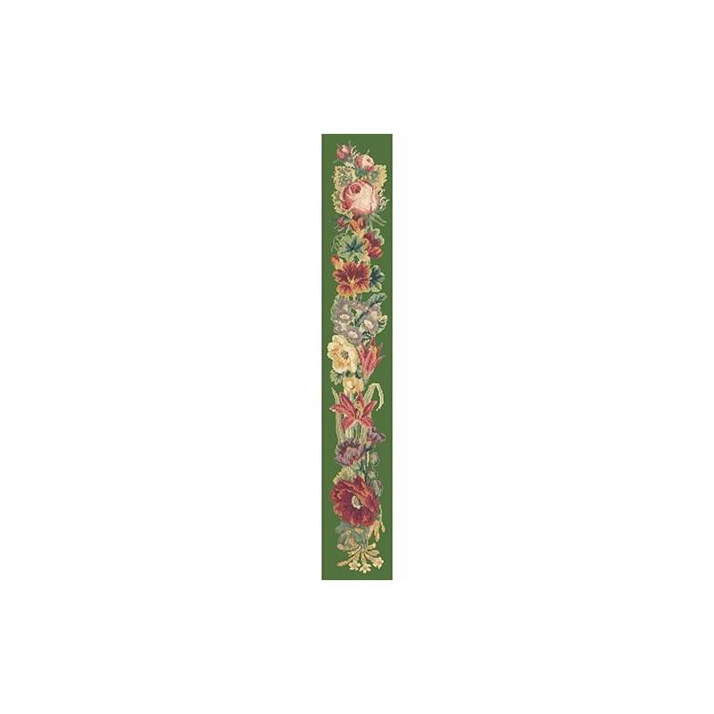 Elizabeth Bradley, Bell Pulls, VICTORIAN FLOWER BELL PULL - 46x6 pollici Elizabeth Bradley - 6