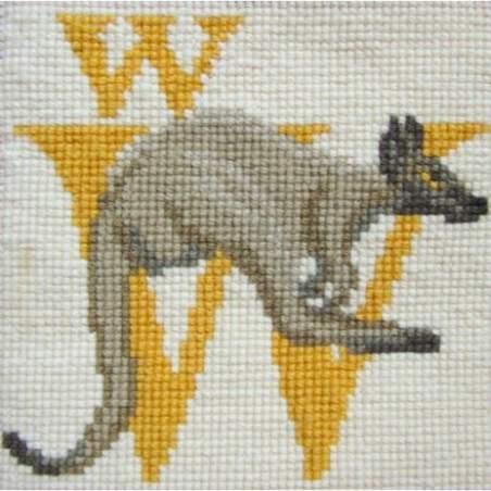 Elizabeth Bradley, Animal Alphabet, W - WALLABY - 6x6 pollici Elizabeth Bradley - 1