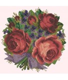Elizabeth Bradley, Floribunda, VIOLETS AND ROSES - 12x12 pollici Elizabeth Bradley - 1