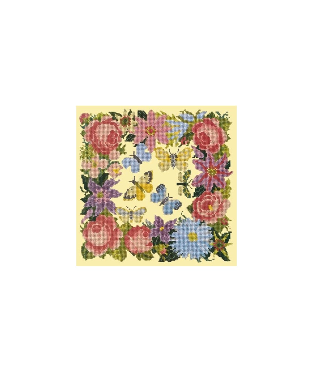 Elizabeth Bradley, Floribunda, CLEMATIS ROSE AND BUTTERFLY - 12x12 pollici Elizabeth Bradley - 10
