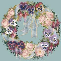 Elizabeth Bradley, Floribunda, GARLAND OF PANSIES - 12x12 pollici Elizabeth Bradley - 14