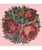 Elizabeth Bradley, Floribunda, VIOLETS AND ROSES - 12x12 pollici Elizabeth Bradley - 2