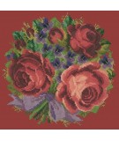 Elizabeth Bradley, Floribunda, VIOLETS AND ROSES - 12x12 pollici Elizabeth Bradley - 5