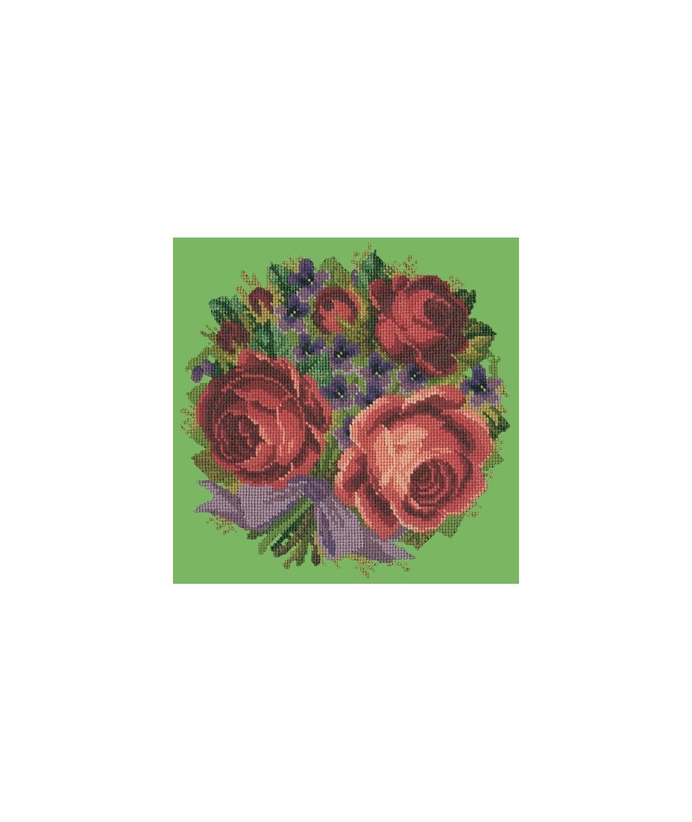 Elizabeth Bradley, Floribunda, VIOLETS AND ROSES - 12x12 pollici Elizabeth Bradley - 7