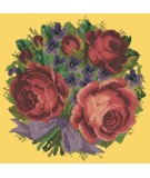 Elizabeth Bradley, Floribunda, VIOLETS AND ROSES - 12x12 pollici Elizabeth Bradley - 11