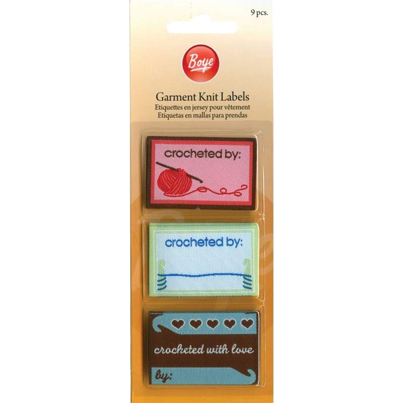 Boye, Etichetta Crocheted Hand Made - 9 Pezzi Boye - 1