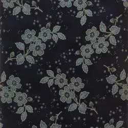 Moda Fabrics Alice's Scrapbag, Tessuto Blu con Fiori Azzurro Polvere Moda Fabrics - 1