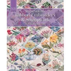 Ribbon Embroidery and Stumpwork - Over 30 flower designs by Di van Niekerk's