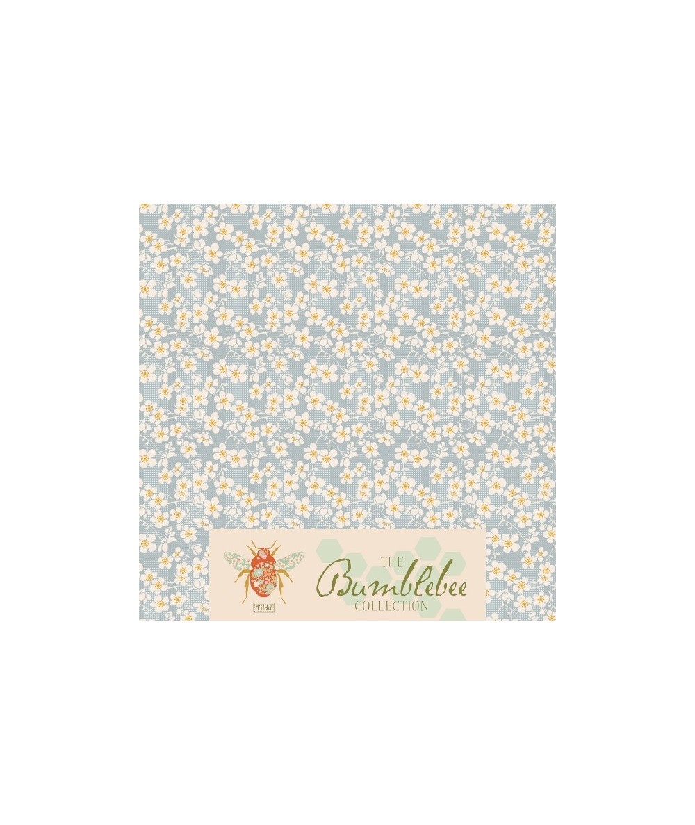 Tilda 110 Cherry Blossom Blue Bumblebee Tilda Fabrics - 1