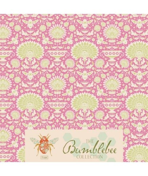 Tilda 110 Garden Bees Pink Bumblebee Tilda Fabrics - 1