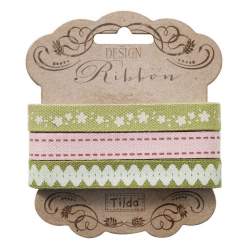 Tilda ribbon set “Apple Bloom” 10 mm, 3pz Tilda Fabrics - 1