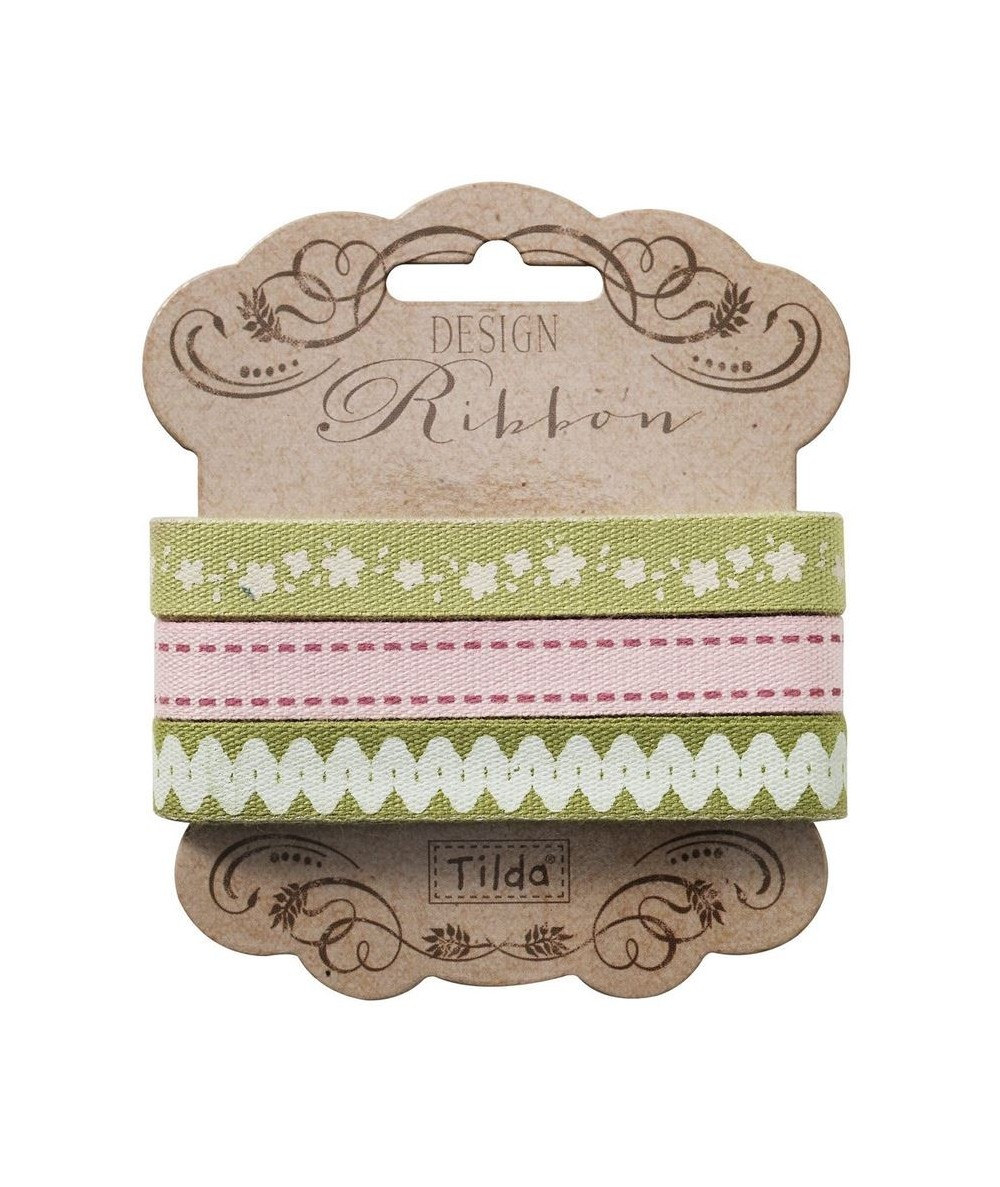 Tilda ribbon set “Apple Bloom” 10 mm, 3pz Tilda Fabrics - 1 Tilda ribbon set “Apple Bloom” 10 mm, 3pz Tilda Fabrics - 1